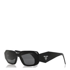 Prada SPR 17W Black Rectangular Authentic Sunglasses
